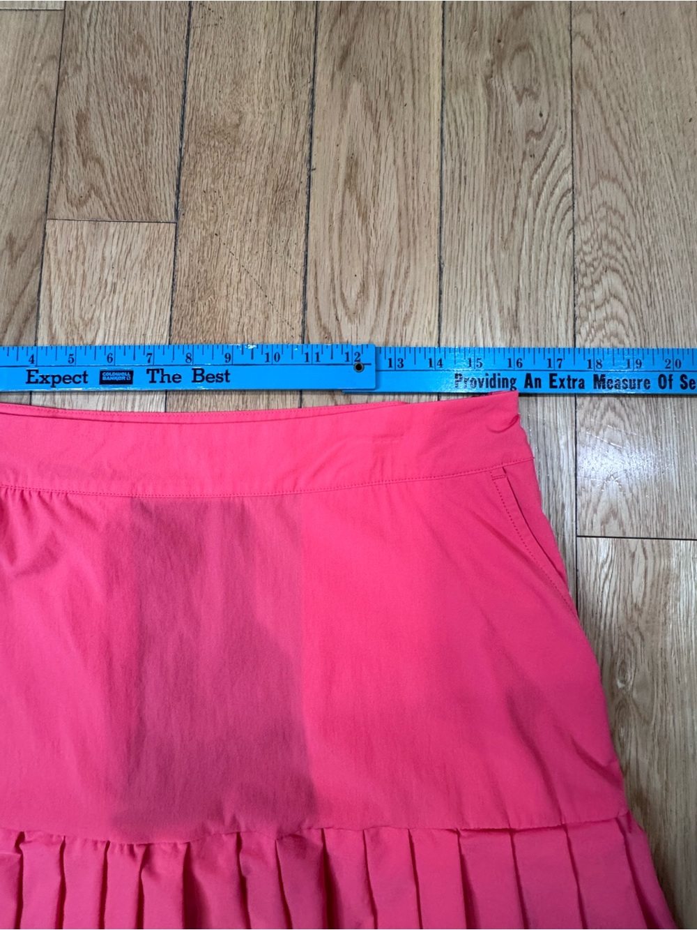 Renwick Sport Coral Pleated Golf Tennis Pickleball Skirt with Built-in Shorts - Picture 7 of 16